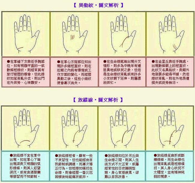 成涛掌相异动纹和放纵线  成涛掌相异动纹和放纵线