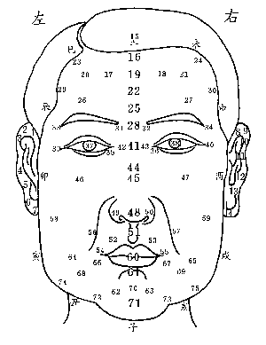 面相学算命图解